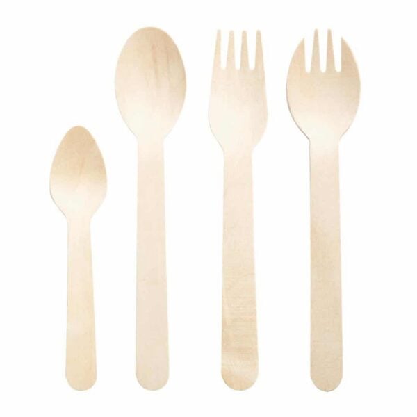 Fiesta Compostable Individually Wrapped Wooden Sporks (Pack of 500) - Image 6