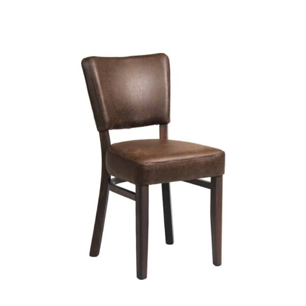 Oregon Wenge Wood and Faux Leather Dining Chair Espresso (Pack of 2) - Image 2