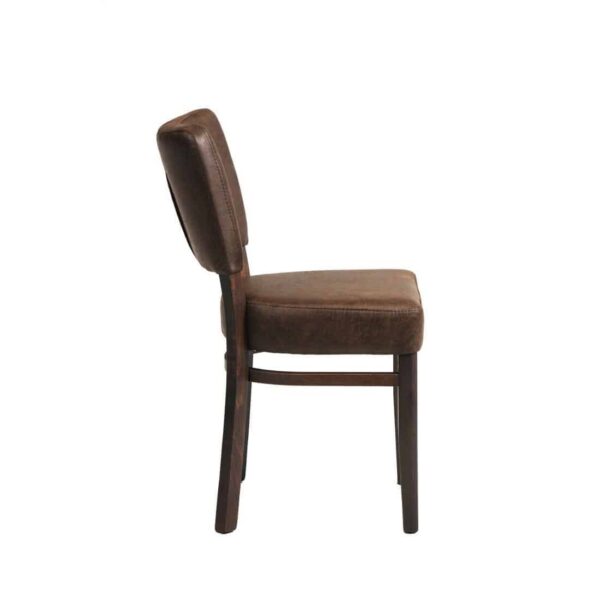 Oregon Wenge Wood and Faux Leather Dining Chair Espresso (Pack of 2) - Image 3