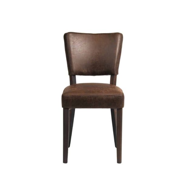 Oregon Wenge Wood and Faux Leather Dining Chair Espresso (Pack of 2) - Image 4