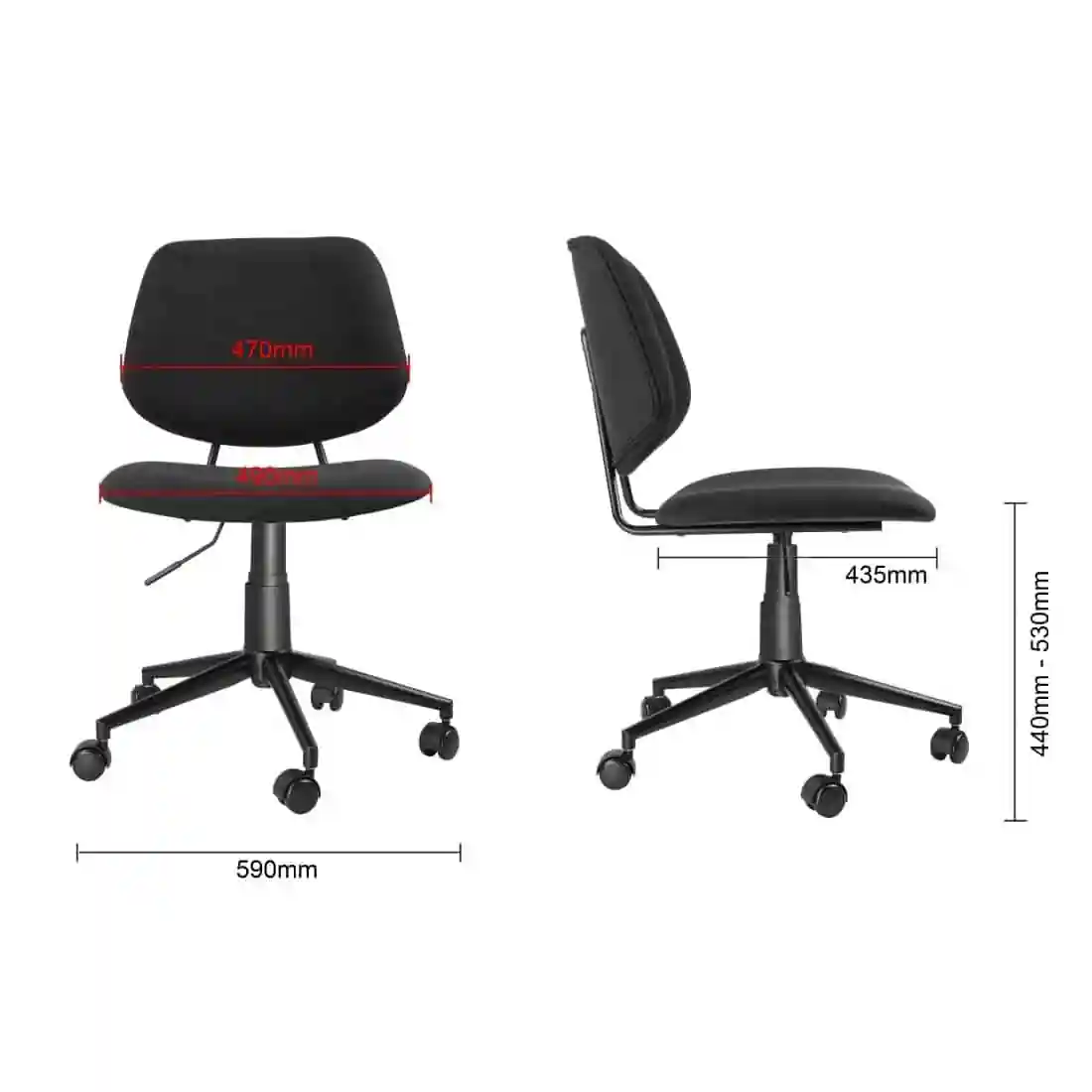 Bolero Office Chair Black - Image 7