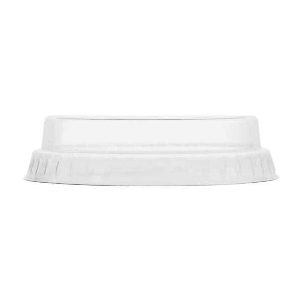 Vegware Compostable Flat Lids With No Hole 200ml / 7oz (Pack of 1000) - Image 1