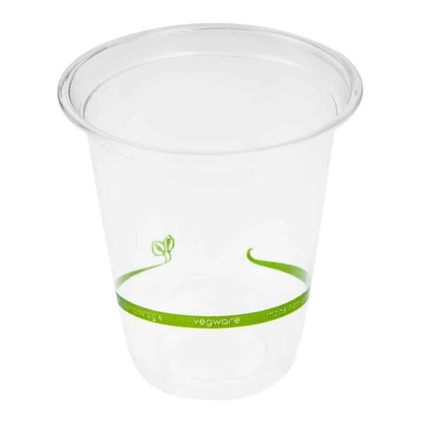 Vegware Compostable PLA Slim Cold Cups 200ml / 7oz (Pack of 1000) - Image 2