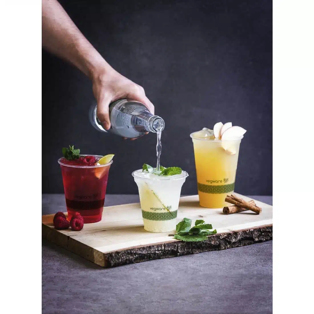 Vegware Compostable PLA Slim Cold Cups 200ml / 7oz (Pack of 1000) - Image 7