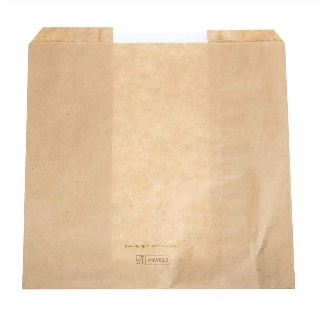 Vegware Compostable Kraft Sandwich Bags with NatureFlex Window Small (Pack of 1000) - Image 4