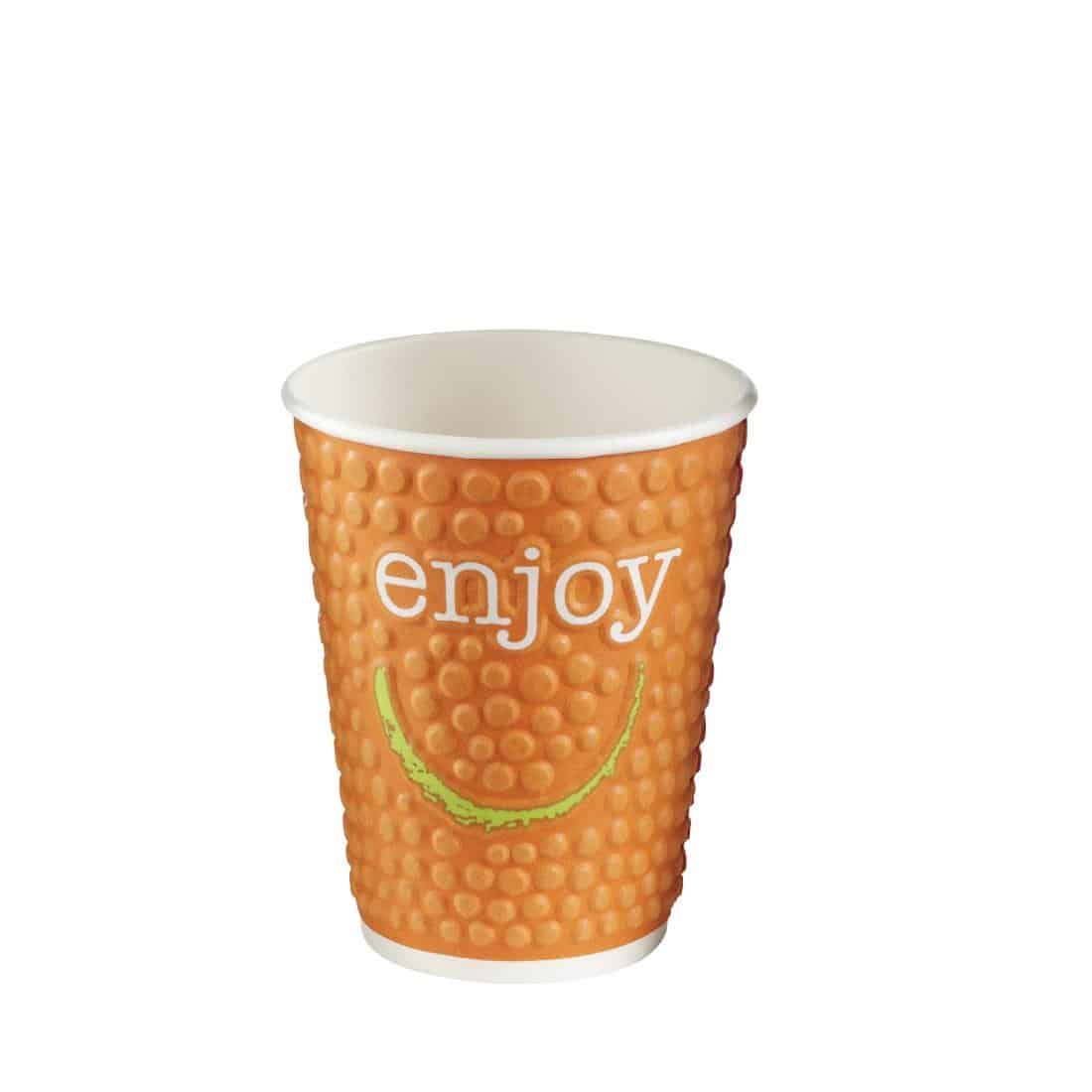 Huhtamaki Enjoy Double Wall Disposable Hot Cups 225ml / 8oz (Pack of 875) - Image 6