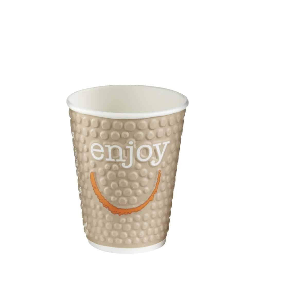 Huhtamaki Enjoy Double Wall Disposable Hot Cups 225ml / 8oz (Pack of 875) - Image 7