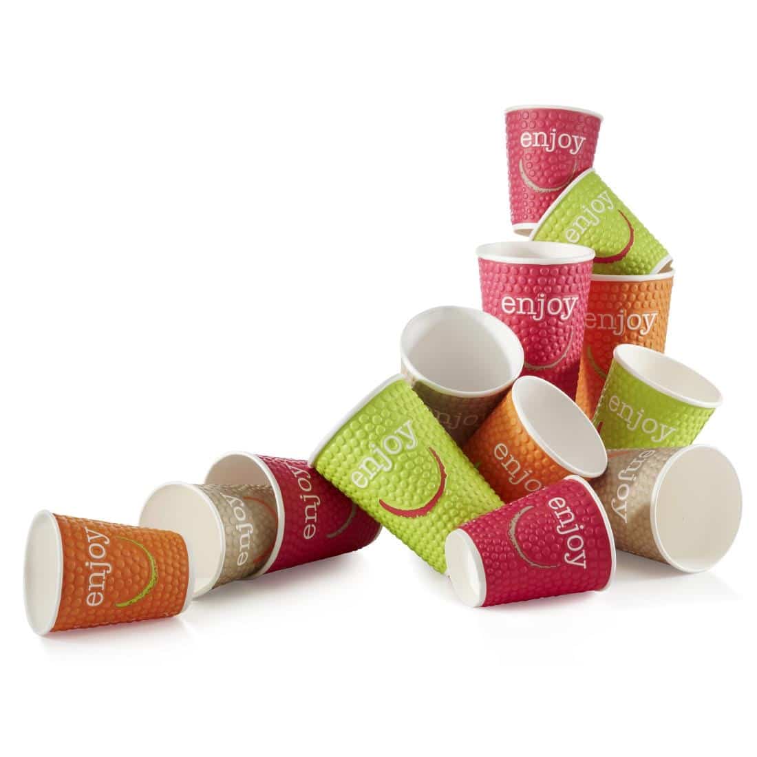 Huhtamaki Enjoy Double Wall Disposable Hot Cups 225ml / 8oz (Pack of 875) - Image 10