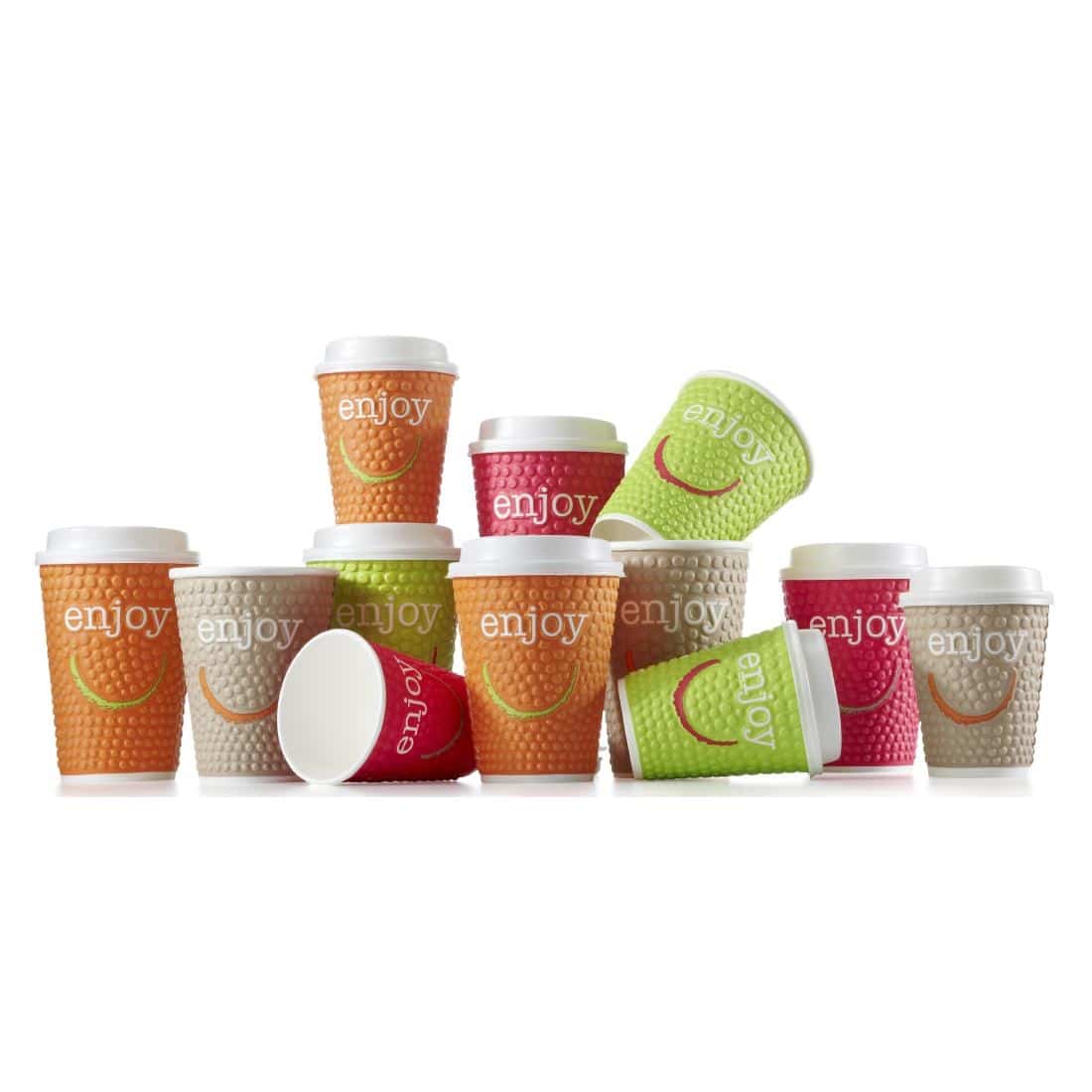 Huhtamaki Enjoy Double Wall Disposable Hot Cups 225ml / 8oz (Pack of 875) - Image 11