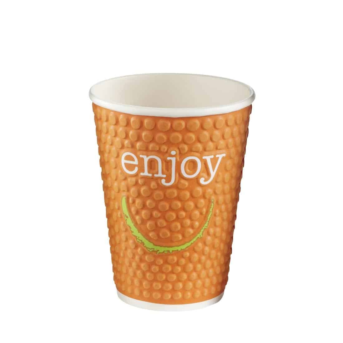 Huhtamaki Enjoy Double Wall Disposable Hot Cups 340ml / 12oz (Pack of 680) - Image 6
