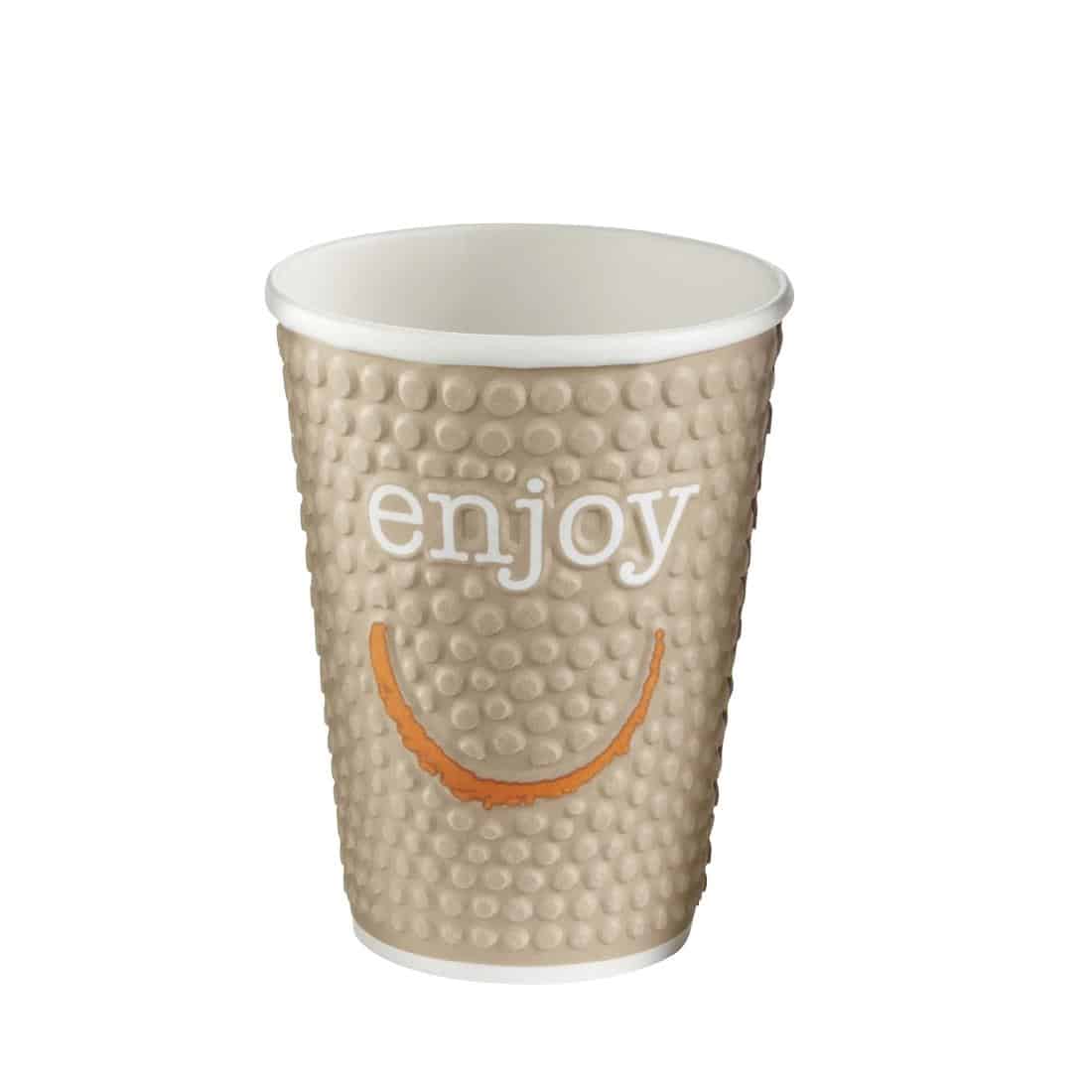 Huhtamaki Enjoy Double Wall Disposable Hot Cups 340ml / 12oz (Pack of 680) - Image 7