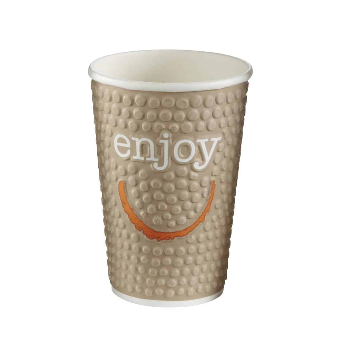 Huhtamaki Enjoy Double Wall Disposable Hot Cups 455ml / 16oz (Pack of 560) - Image 7