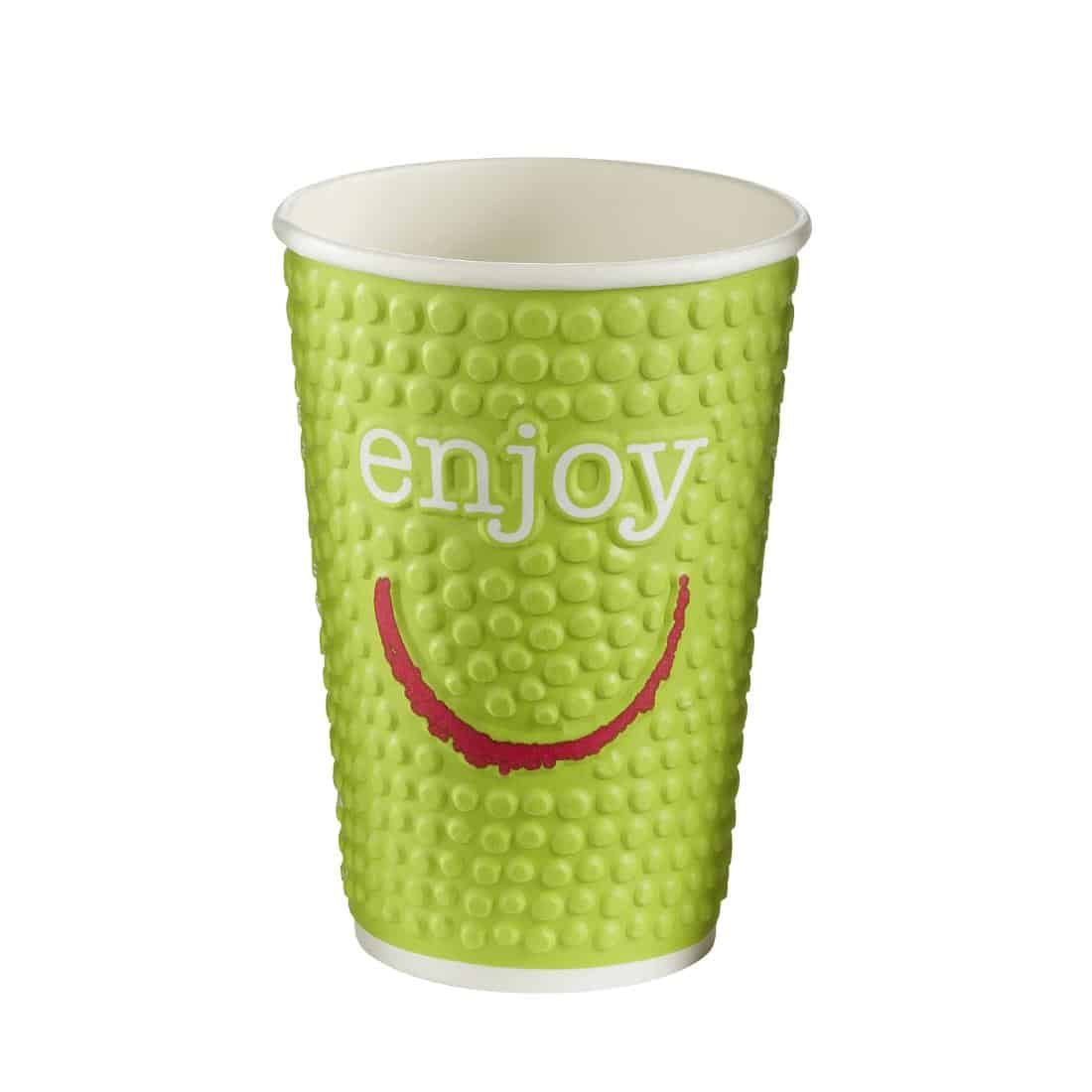 Huhtamaki Enjoy Double Wall Disposable Hot Cups 455ml / 16oz (Pack of 560) - Image 8