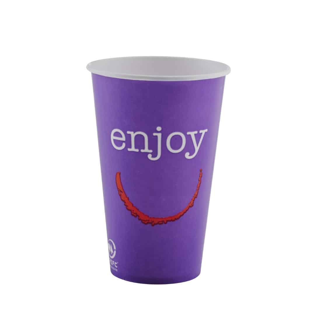 Huhtamaki Enjoy Paper Cold Cups 455ml / 16oz (Pack of 1000) - Image 6