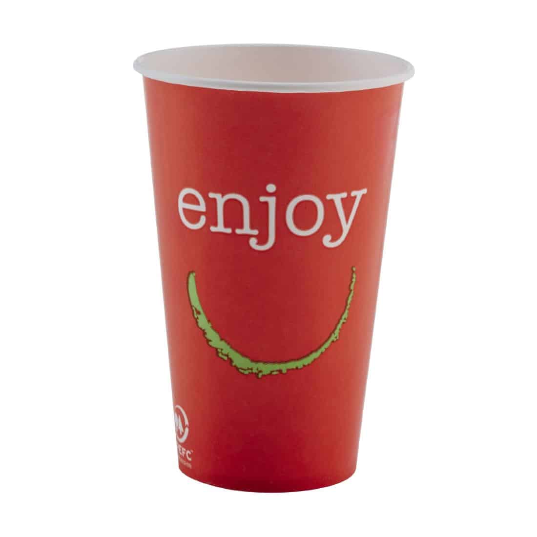 Huhtamaki Enjoy Paper Cold Cups 455ml / 16oz (Pack of 1000) - Image 7
