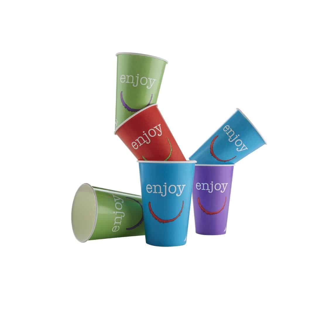 Huhtamaki Enjoy Paper Cold Cups 455ml / 16oz (Pack of 1000) - Image 9