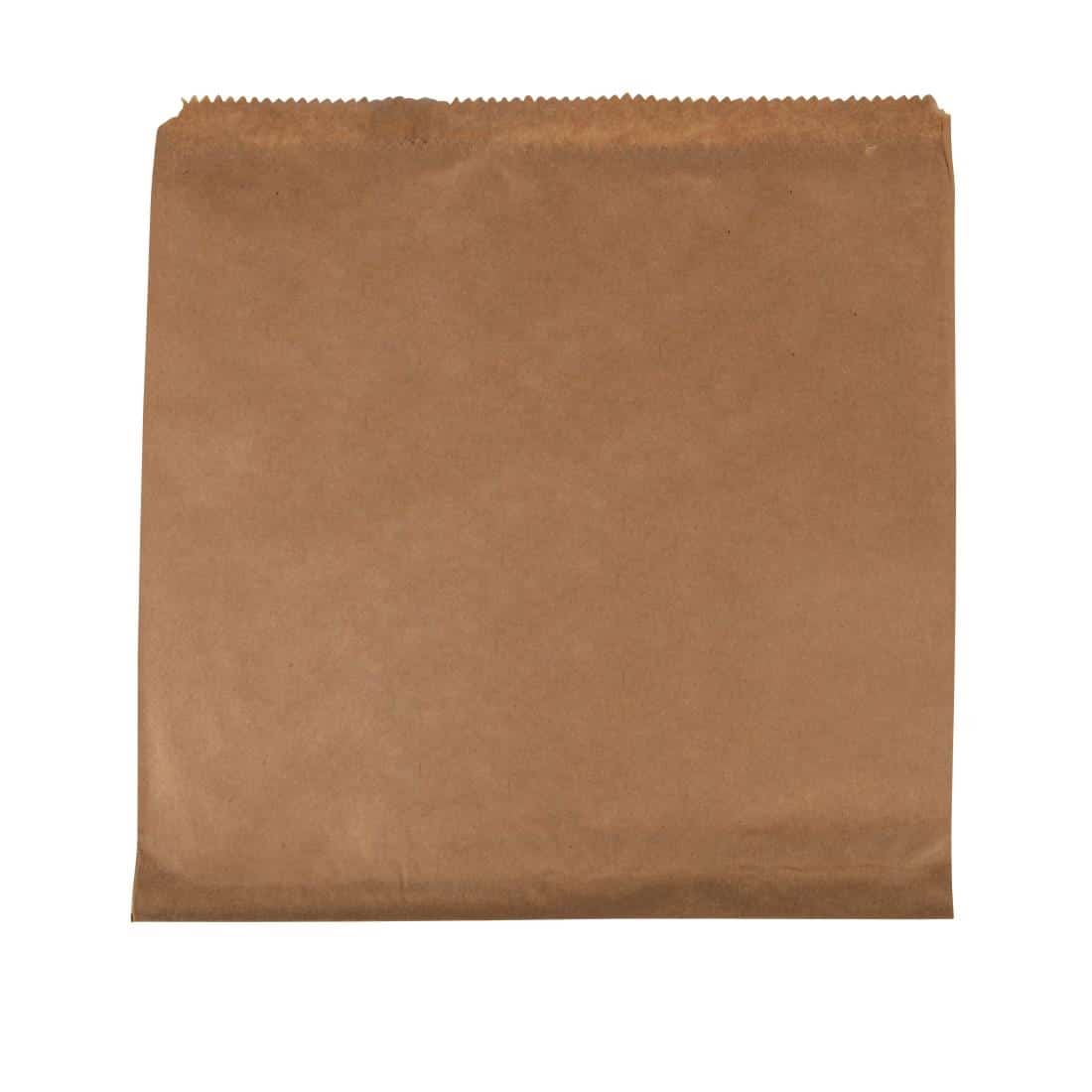 Fiesta Recyclable Brown Paper Counter Bags Large (Pack of 1000)