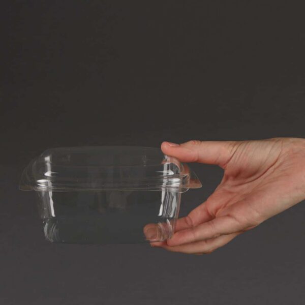 Vegware Compostable PLA Hinged-Lid Deli Containers 473ml / 16oz (Pack of 300) - Image 5