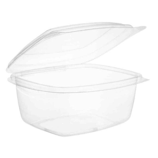 Vegware Compostable PLA Hinged-Lid Deli Containers 473ml / 16oz (Pack of 300) - Image 6