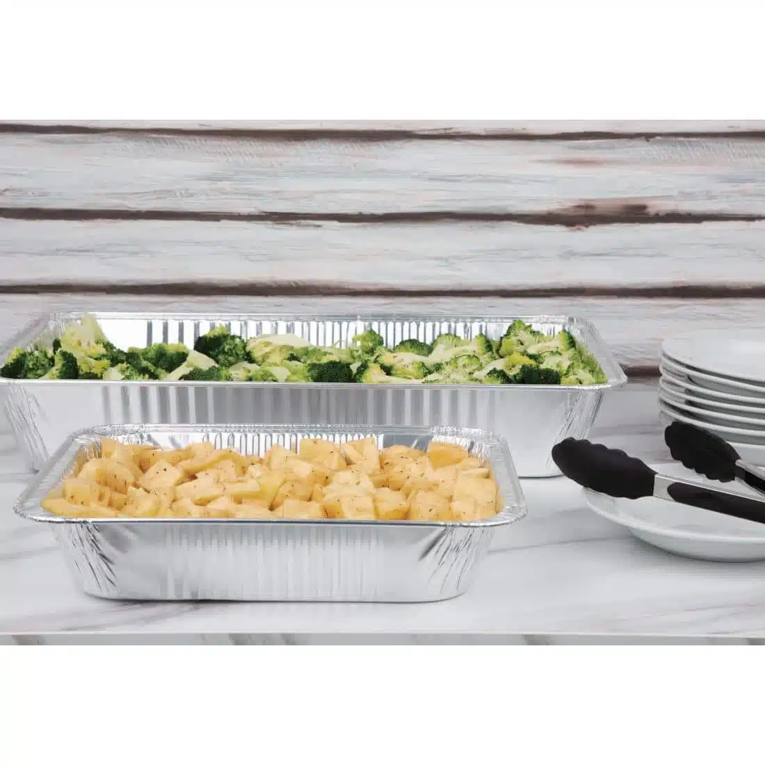 Fiesta Recyclable Foil 1/1 Gastronorm Containers (Pack of 5) - Image 4