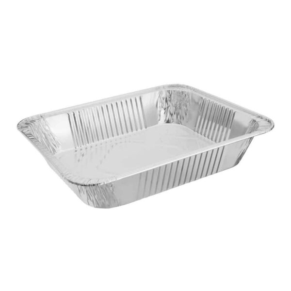 Fiesta Recyclable Foil 1/2 Gastronorm Containers (Pack of 5) - Image 2