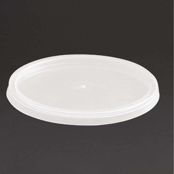 Fiesta Recyclable Microwavable Deli Pot Lids (Pack of 100) - Image 2