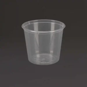 Fiesta Recyclable Plastic Microwavable Deli Pots 150ml / 5.25oz (Pack of 100)