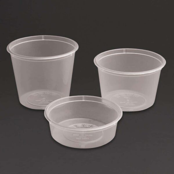 Fiesta Recyclable Plastic Microwavable Deli Pots 150ml / 5.25oz (Pack of 100) - Image 7