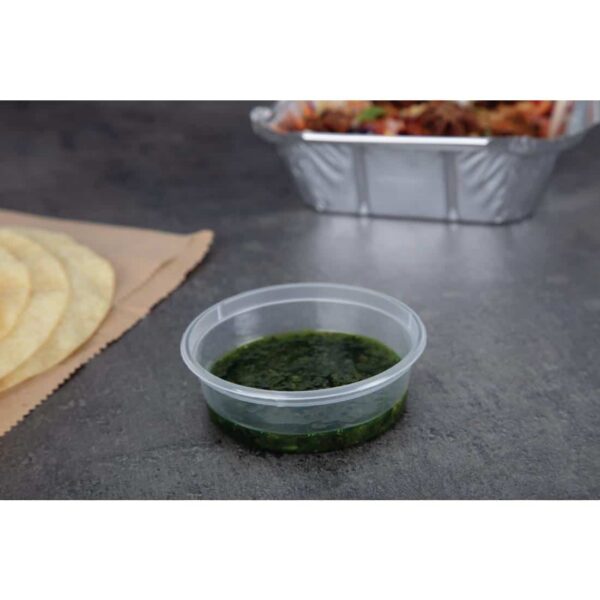 Fiesta Recyclable Plastic Microwavable Deli Pots 50ml / 1.75oz (Pack of 100) - Image 6