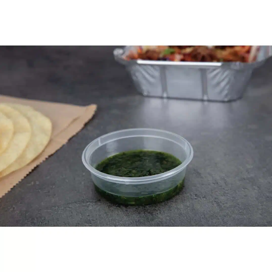 Fiesta Recyclable Plastic Microwavable Deli Pots 50ml / 1.75oz (Pack of 100) - Image 5