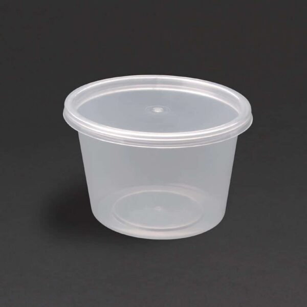 Fiesta Recyclable Plastic Microwavable Deli Pots 100ml / 3.5oz (Pack of 100) - Image 4