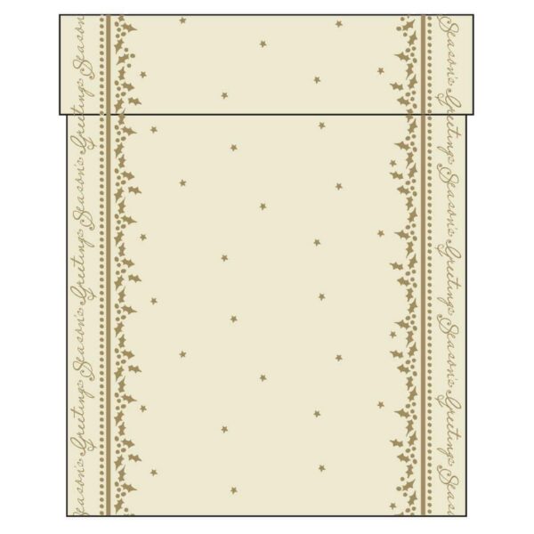 Swansoft Winter Greetings Airlaid Table Runner 38cm x 12m (Pack 6) - Image 2