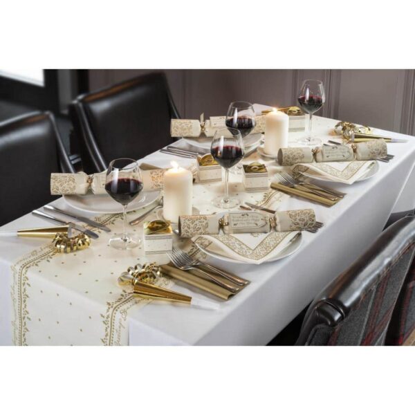 Swansoft Winter Greetings Airlaid Table Runner 38cm x 12m (Pack 6) - Image 3