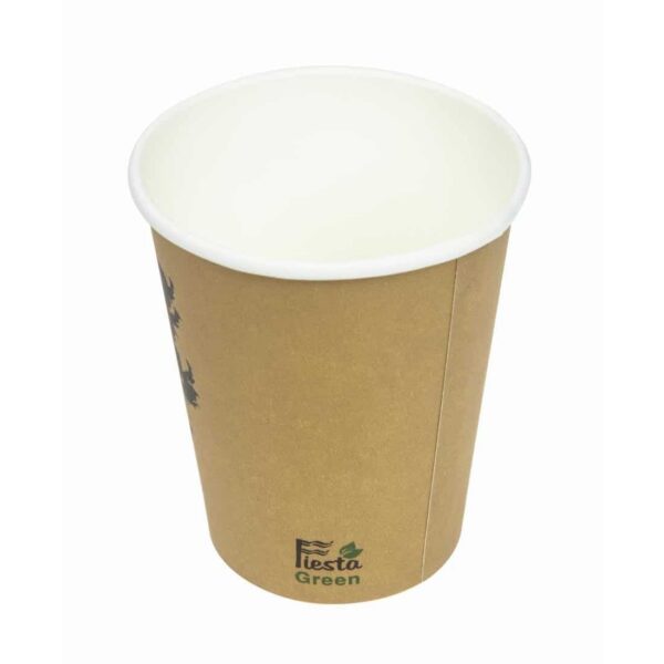 Fiesta Compostable Coffee Cups Single Wall 8oz (Pack of 50) - Image 4