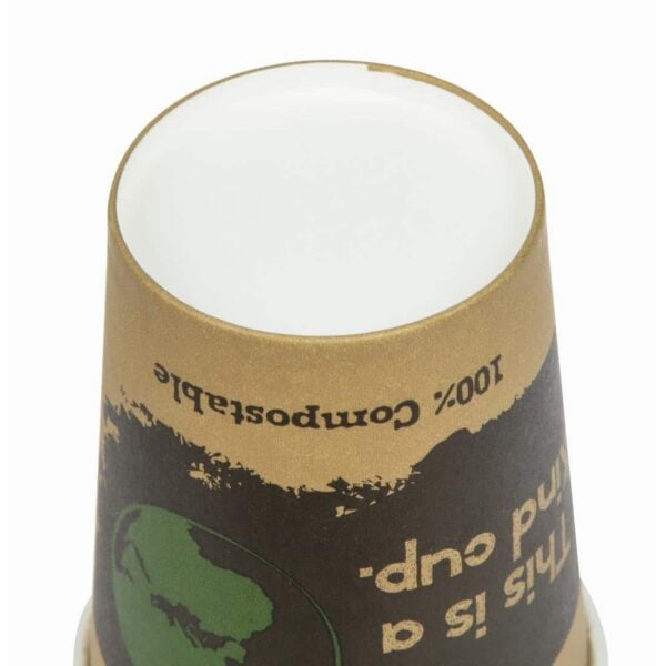 Fiesta Compostable Coffee Cups Single Wall 8oz (Pack of 50) - Image 5