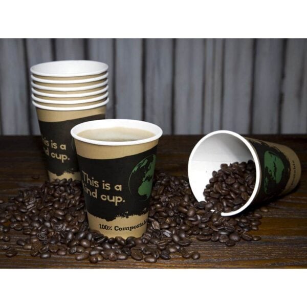 Fiesta Compostable Coffee Cups Single Wall 8oz (Pack of 50) - Image 10