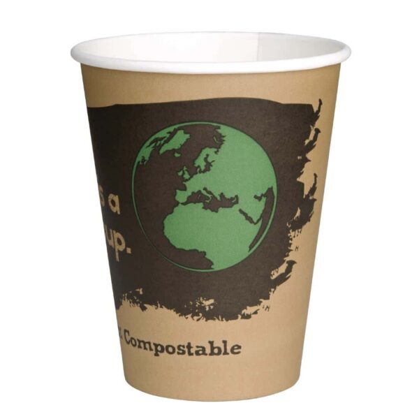 Fiesta Compostable Coffee Cups Single Wall 340ml / 12oz (Pack of 1000) - Image 4