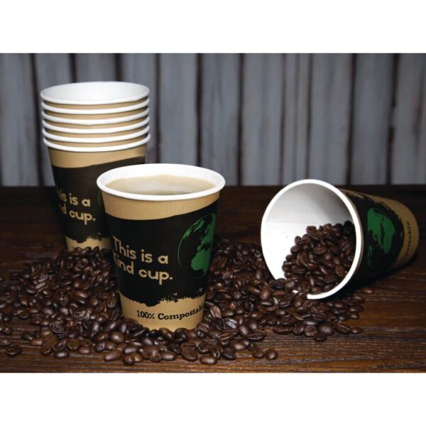 Fiesta Compostable Coffee Cups Single Wall 340ml / 12oz (Pack of 1000) - Image 7
