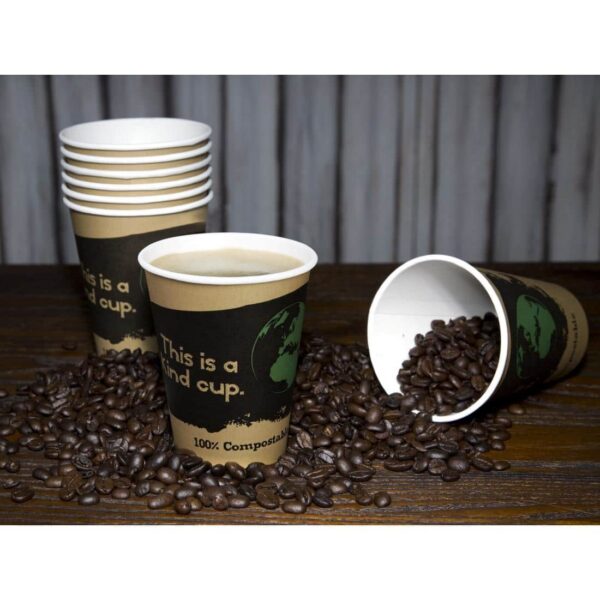 Fiesta Compostable Coffee Cups Single Wall 340ml / 12oz (Pack of 1000) - Image 9