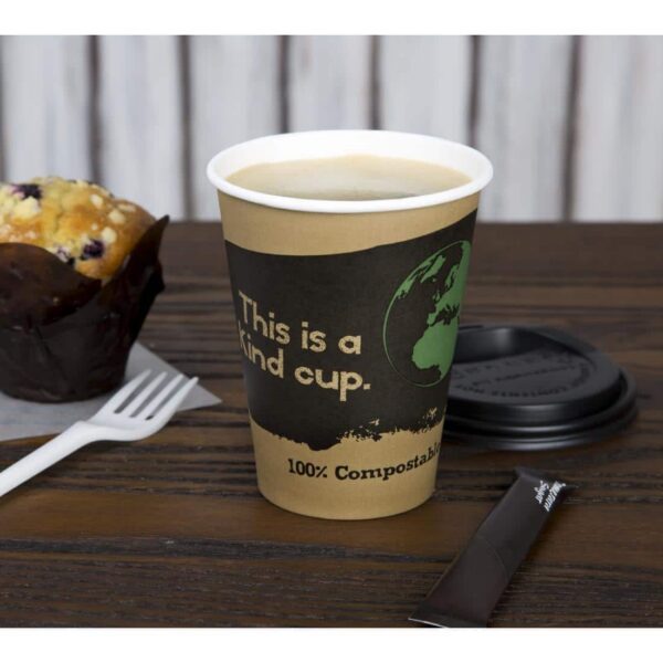Fiesta Compostable Coffee Cups Single Wall 340ml / 12oz (Pack of 1000) - Image 10