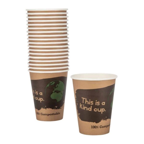 Fiesta Compostable Coffee Cups Single Wall 12oz (Pack of 50) - Image 6