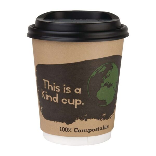 Fiesta Compostable Coffee Cups Double Wall 227ml / 8oz (Pack of 500) - Image 5