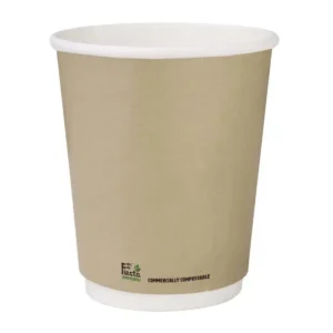 Fiesta Compostable Coffee Cups Double Wall 227ml / 8oz (Pack of 25)