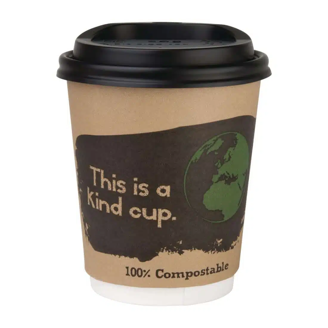 Fiesta Compostable Coffee Cups Double Wall 227ml / 8oz (Pack of 25) - Image 3