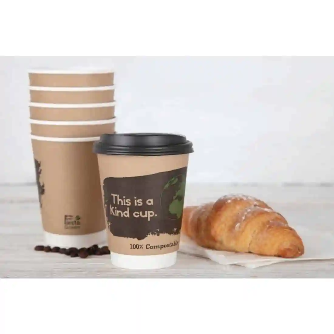 Fiesta Compostable Coffee Cups Double Wall 340ml (Pack of 500) - Image 5