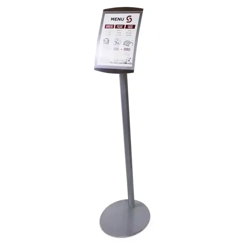 Menu Display Metal Curved Metal Menu Stand - Smart Hospitality