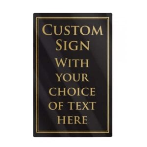Custom Bar Sign - Black
