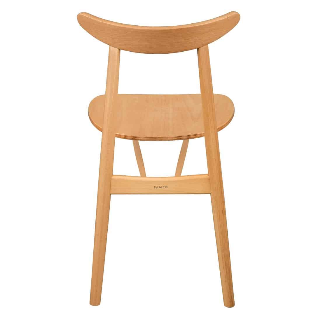 Fameg Beech Cowhorn Side Chair (Pack of 2) - Image 4