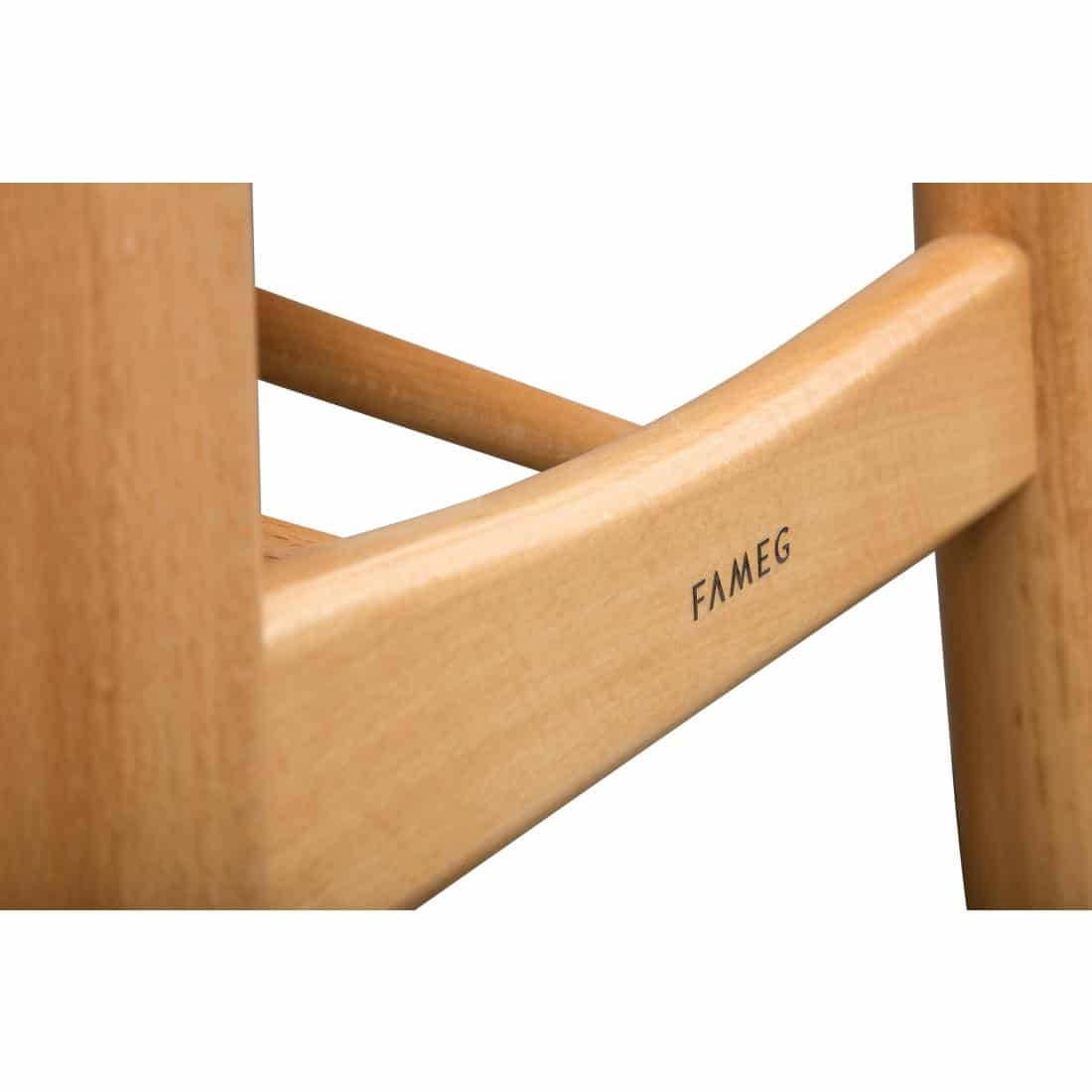Fameg Beech Cowhorn Side Chair (Pack of 2) - Image 5