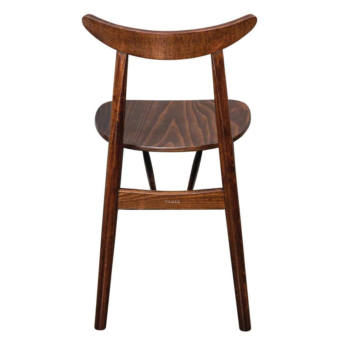 Fameg Walnut Cowhorn Side Chair (Pack of 2) - Image 4